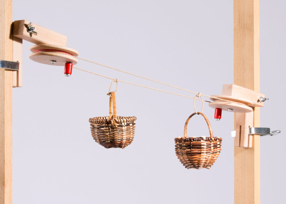 Basket Small by Kraul, hanging from Kraul's basket cable car