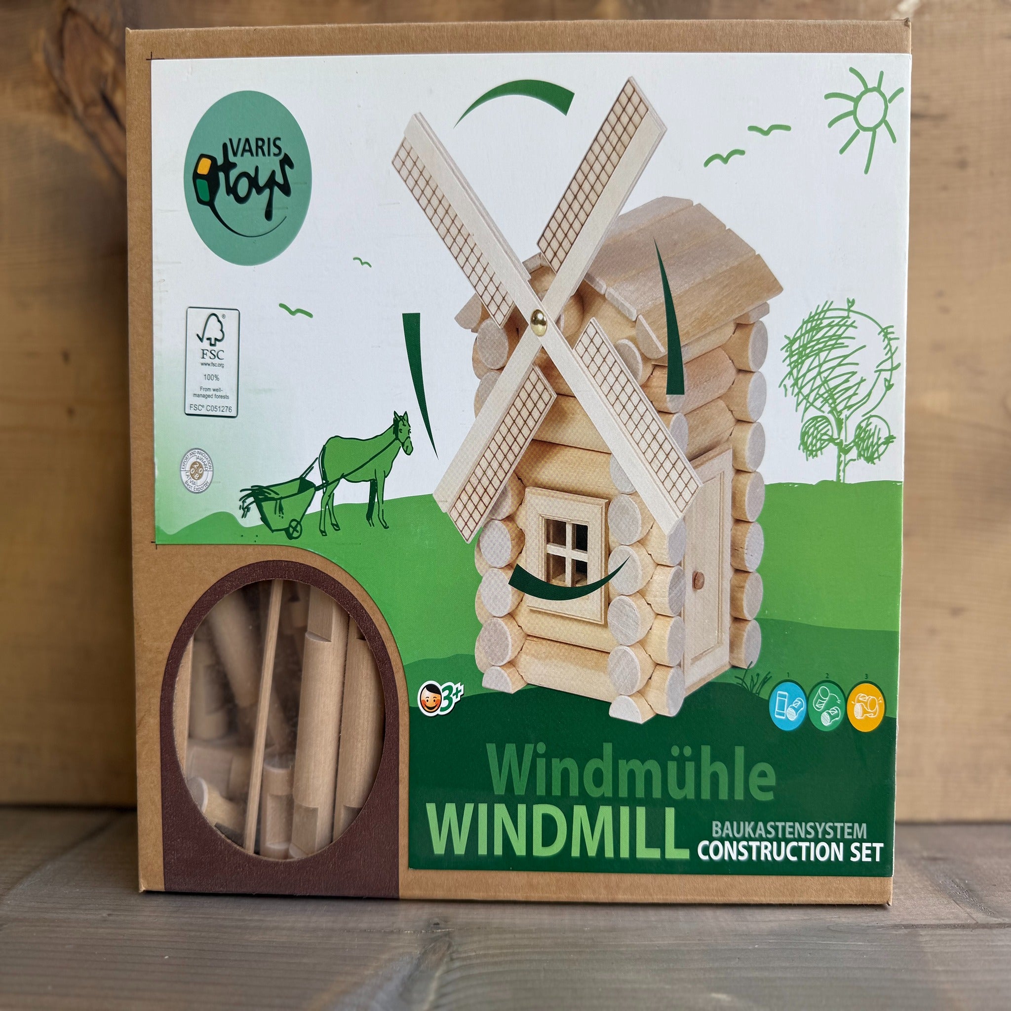 VARIS 47 Part Windmill Construction Set
