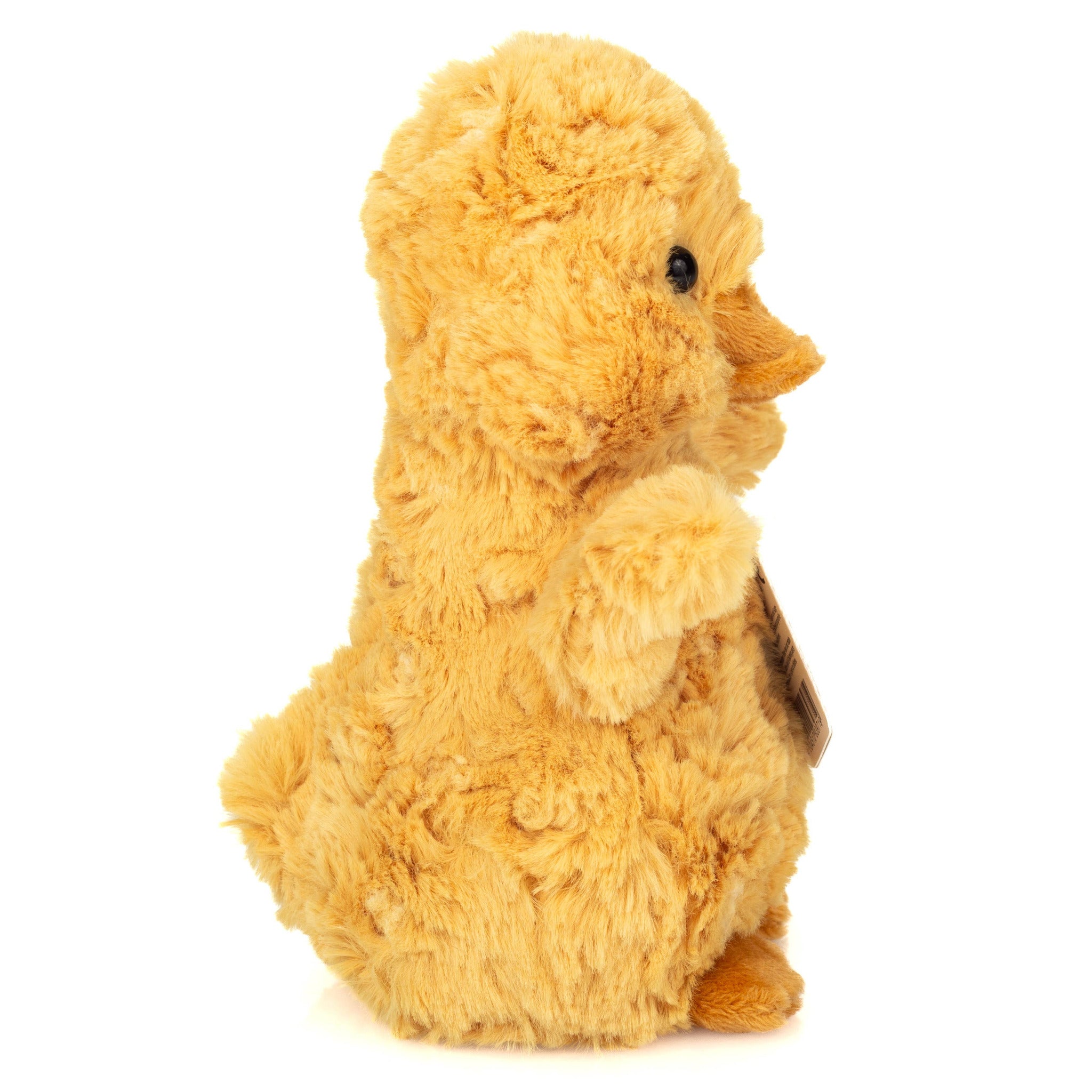 Plush toy poodle on a white background