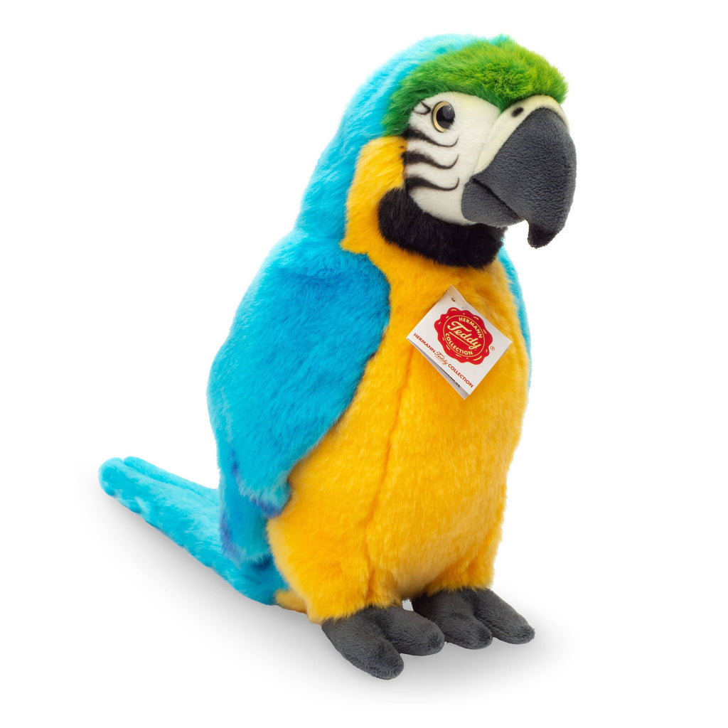 Parrot Blue-and-yellow Macaw 26 cm - Plush Toy - Stuffed Animal