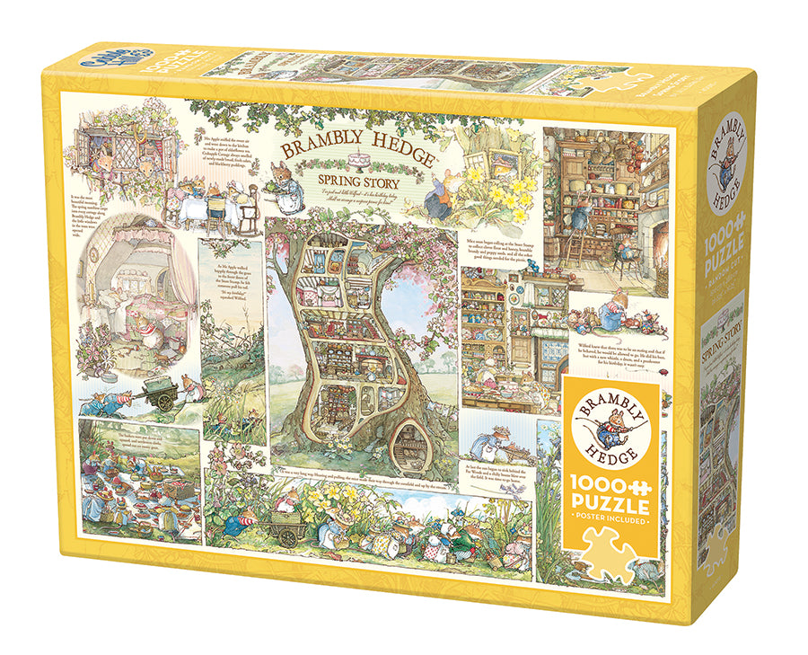 Brambly Hedge Spring Story 1000-piece puzzle box by Cobble Hill
