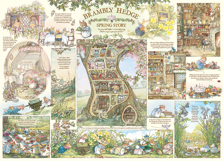 Brambly Hedge Spring Story, the finished puzzle image