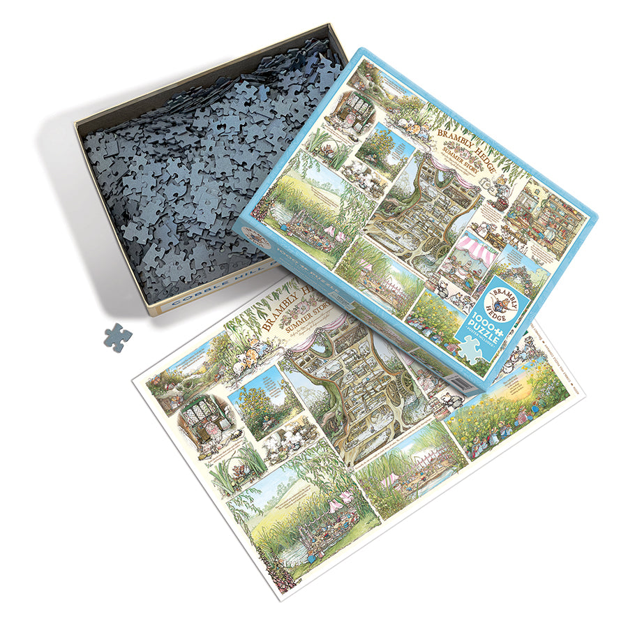 Brambly Hedge Summer Story box opened, showing the pieces