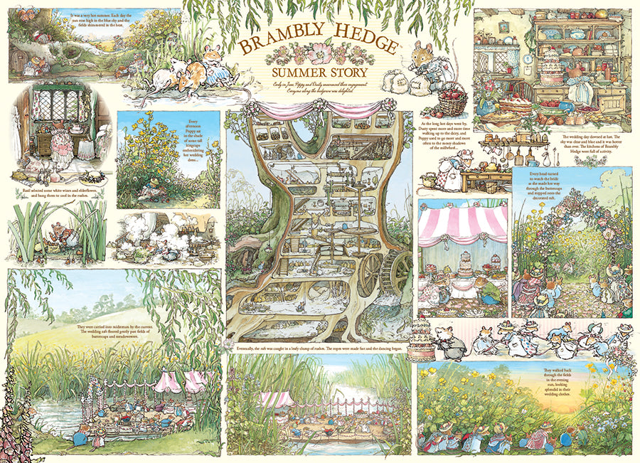 Brambly Hedge Summer Story, the finished puzzle image
