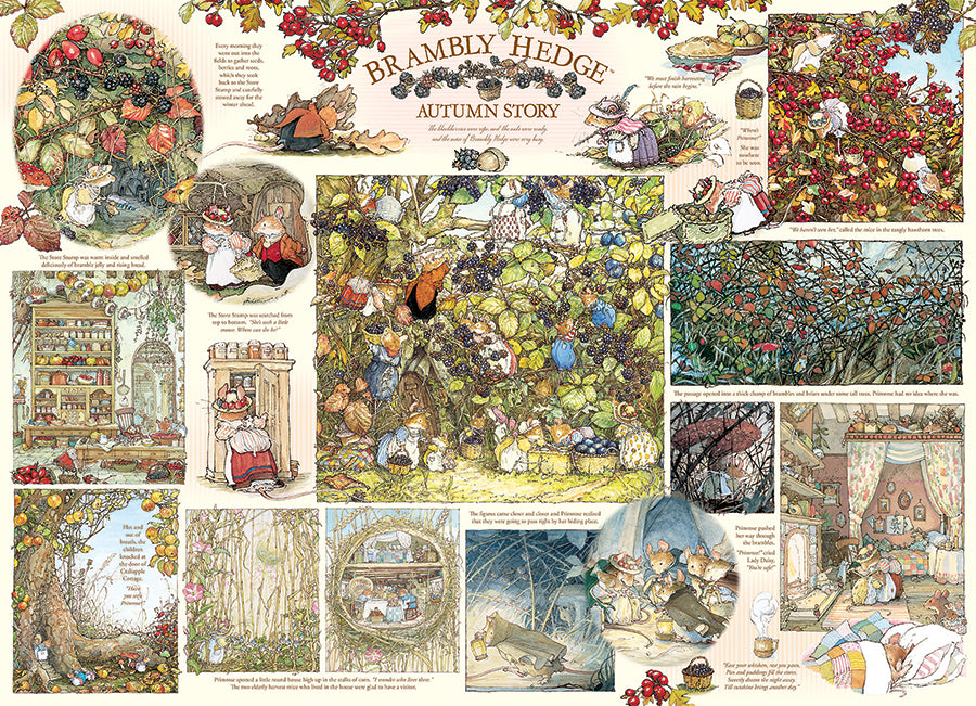 Brambly Hedge Autumn Story, the finished puzzle image