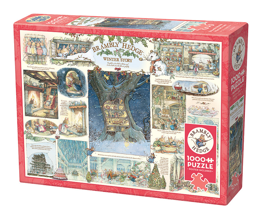 Brambly Hedge Winter Story 1000-piece puzzle box by Cobble Hill