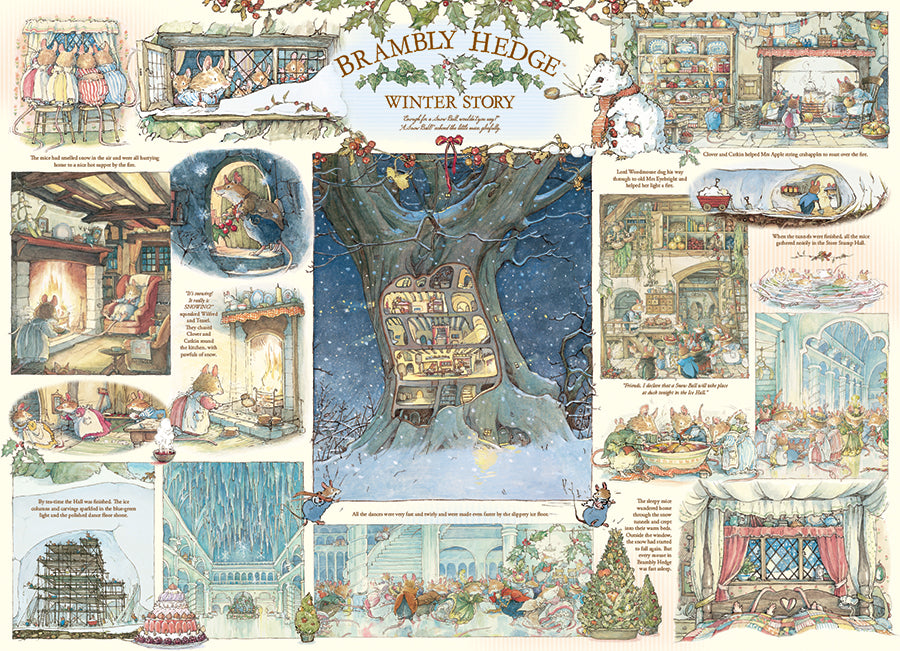 Brambly Hedge Winter Story, the finished puzzle image