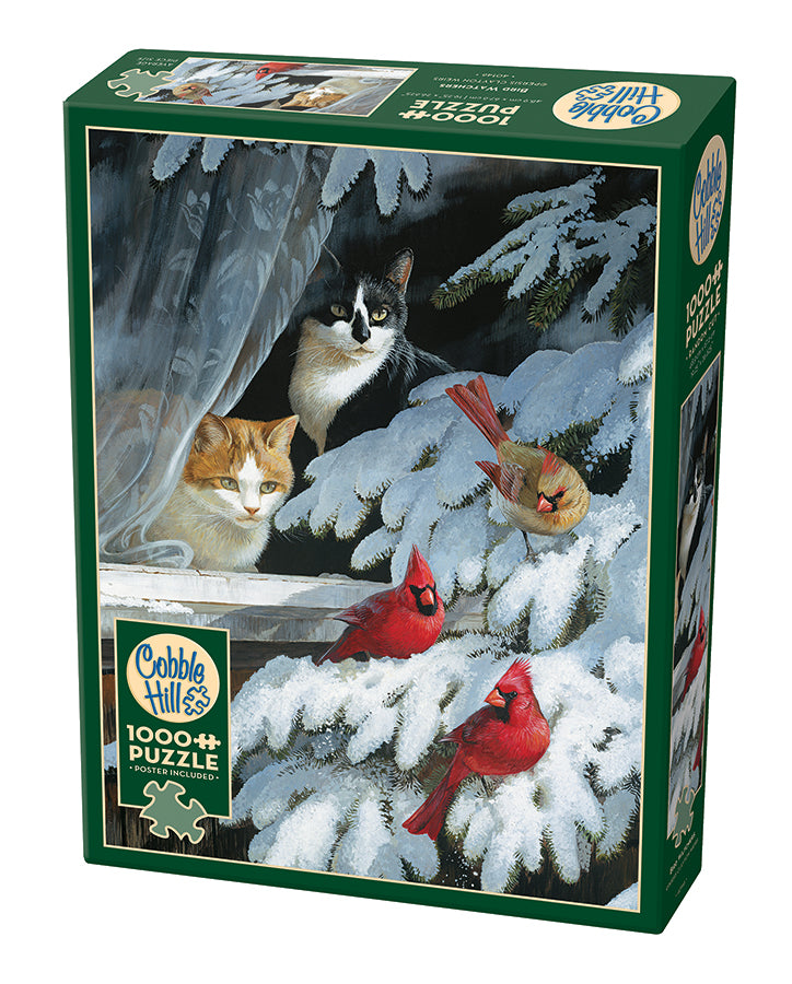 Bird Watchers 1000-piece puzzle box by Cobble Hill