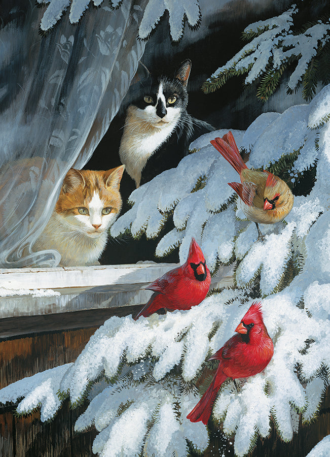 Bird Watchers, the finished puzzle image