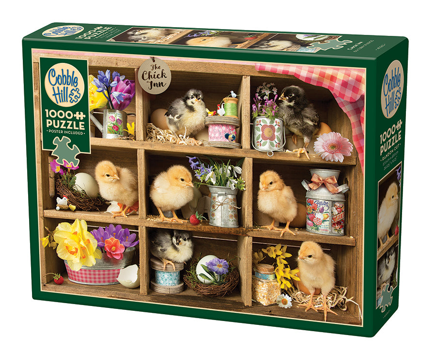 Chick Inn 1000-piece puzzle box by Cobble Hill