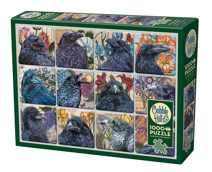 A Constable of Ravens 1000-piece puzzle box by Cobble Hill