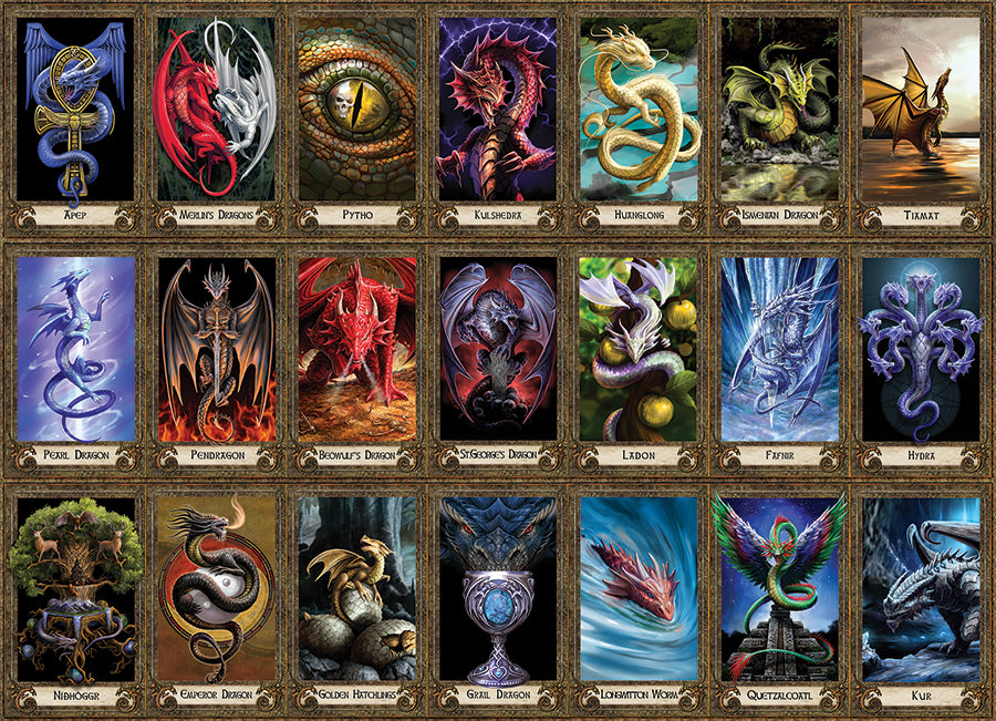 Dragon Oracle, the finished puzzle image