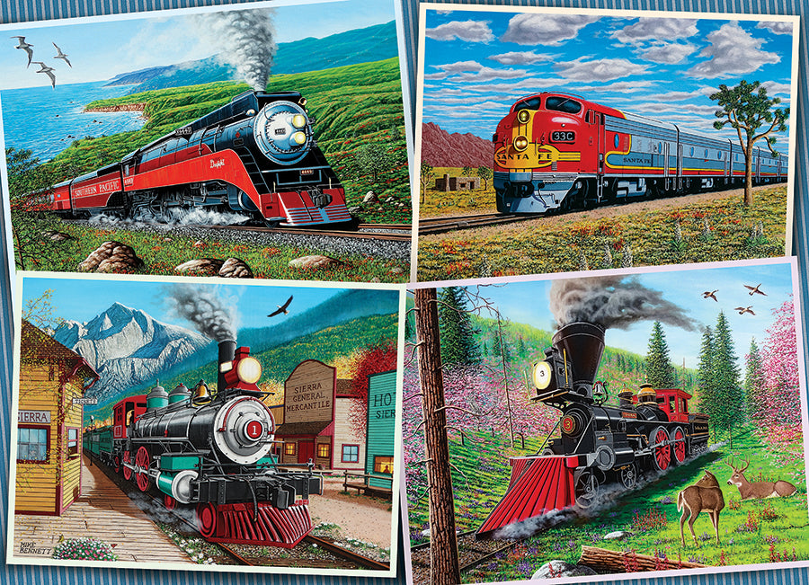 Historic Locomotives, the finished puzzle image
