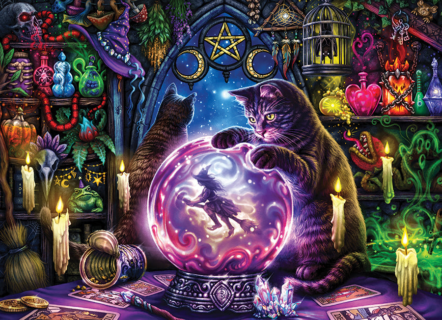 Time to Feed the Cats, the finished puzzle image