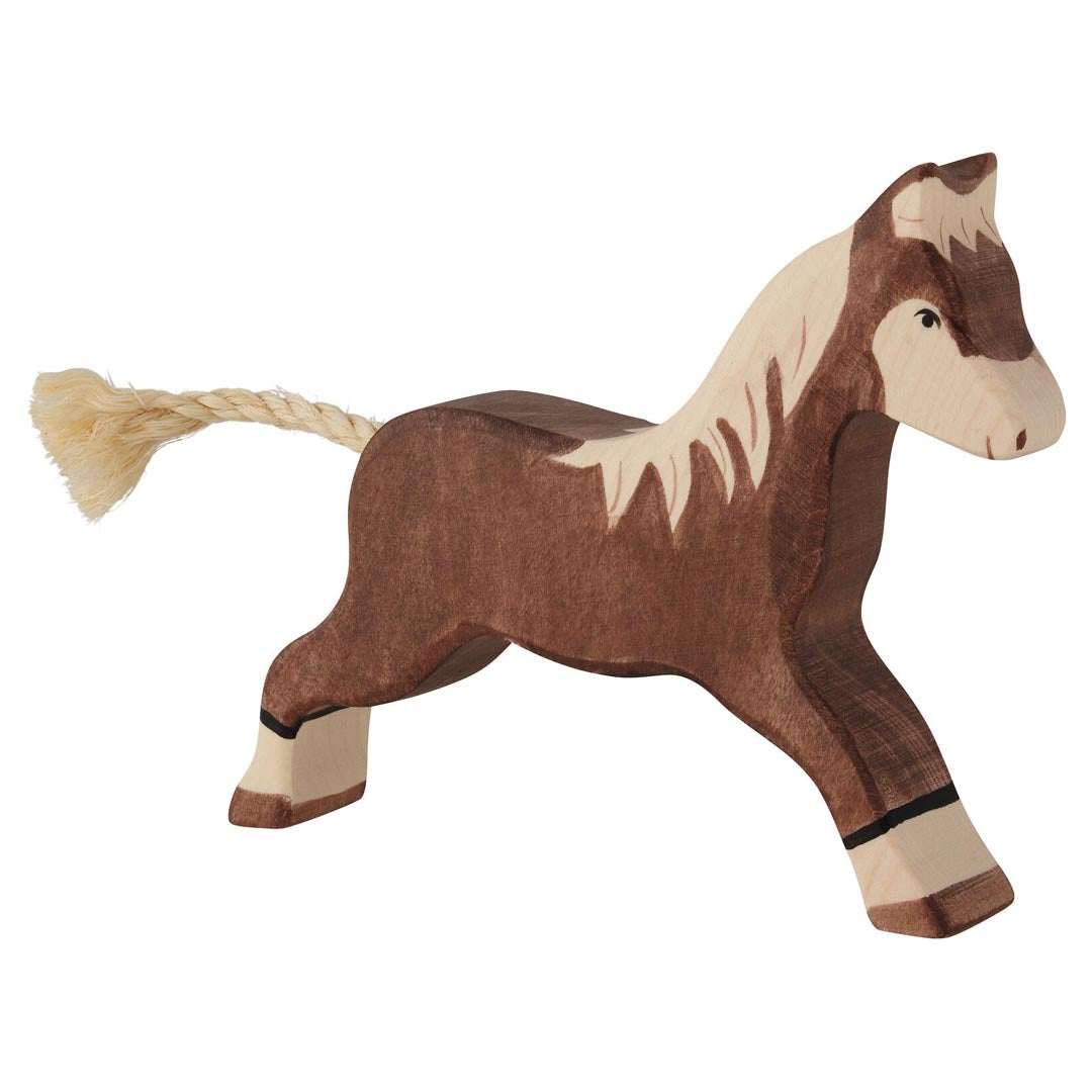 Horse Running (Dark Brown) by Holztiger
