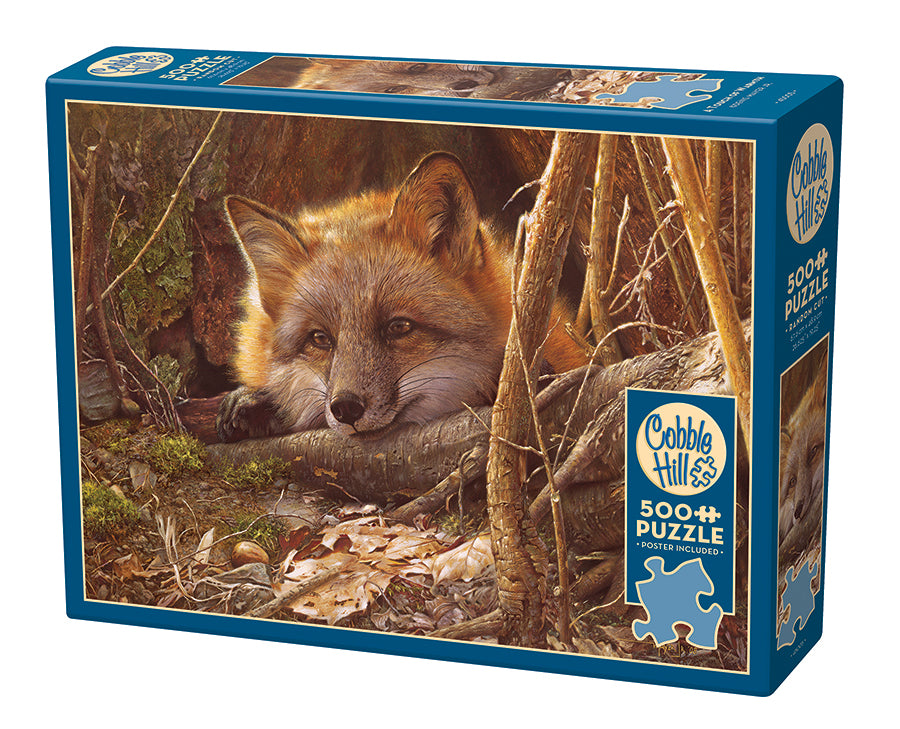 A Touch of Warmth 500-piece puzzle box by Cobble Hill