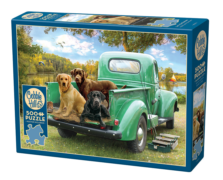 Let's Go Fishing 500-piece puzzle box by Cobble Hill