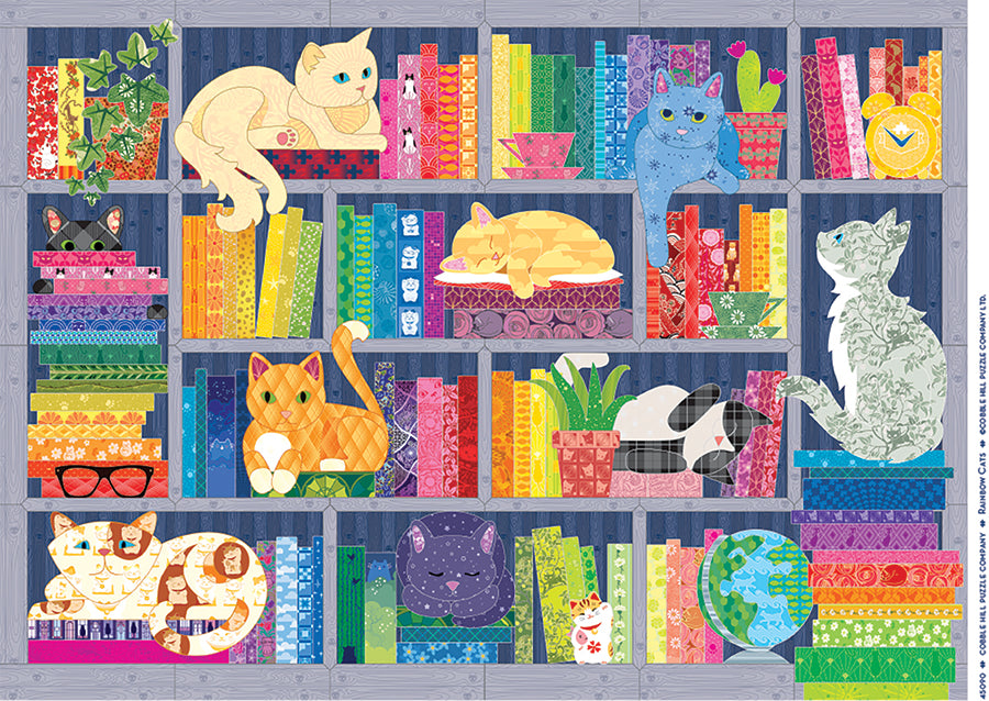 Rainbow Cats, the finished puzzle image
