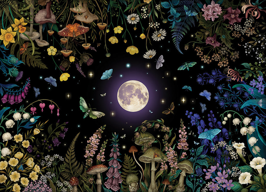 Night Garden, the finished puzzle image
