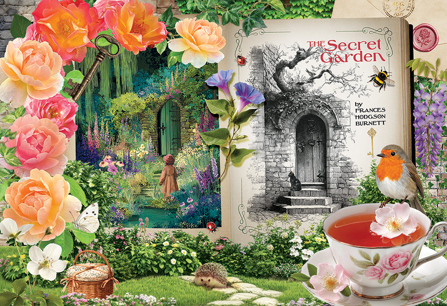 Once Upon A Time: The Secret Garden, the finished puzzle image