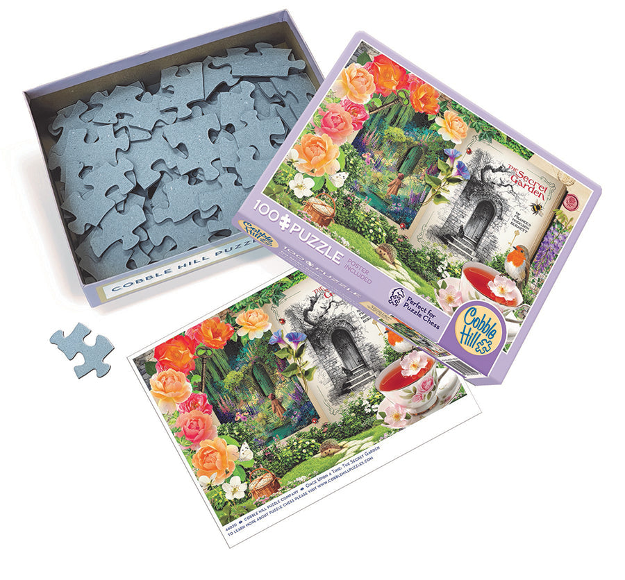 Once Upon A Time: The Secret Garden box opened, showing the pieces