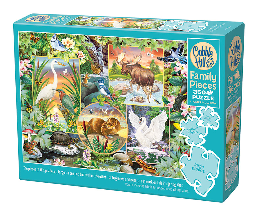River Magic 350-piece puzzle box by Cobble Hill