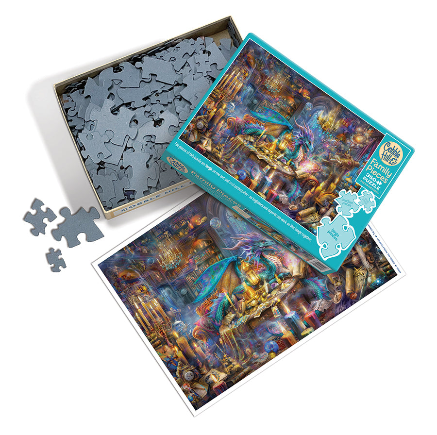 The Library Keeper box opened, showing the pieces