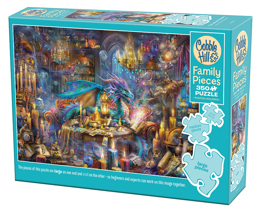 The Library Keeper 350-piece puzzle box by Cobble Hill