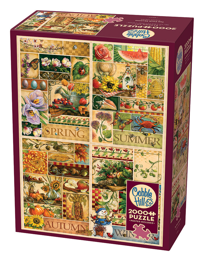 The Four Seasons 2000-piece puzzle box by Cobble Hill