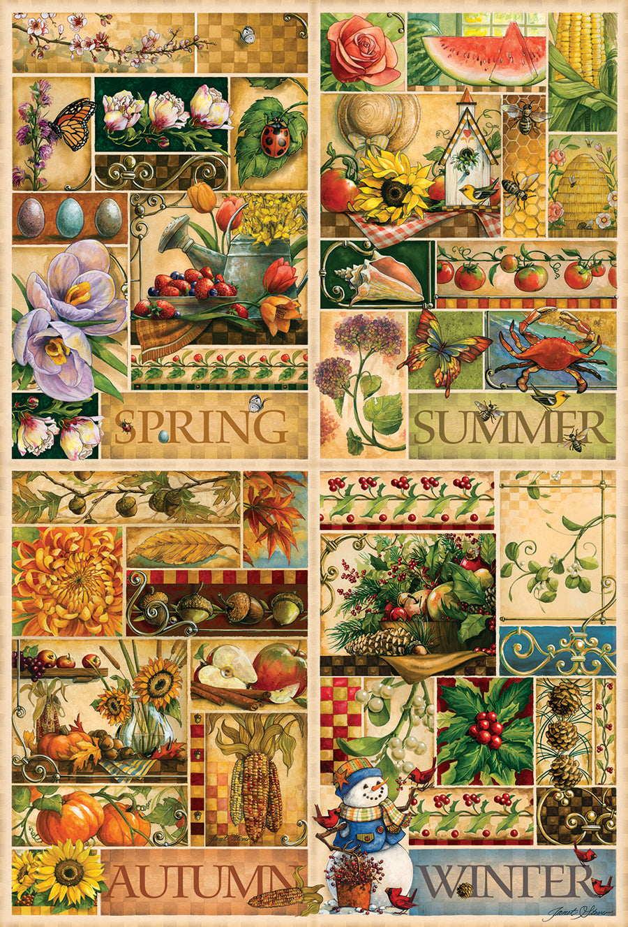 The Four Seasons, the finished puzzle image