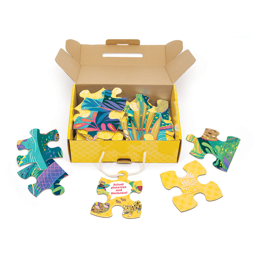 In the Rainforest box opened, showing the pieces