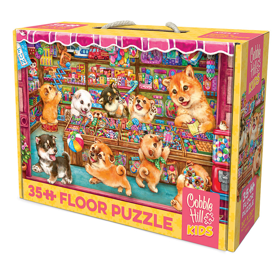 Shiba's Candy Store 35-piece puzzle box by Cobble Hill