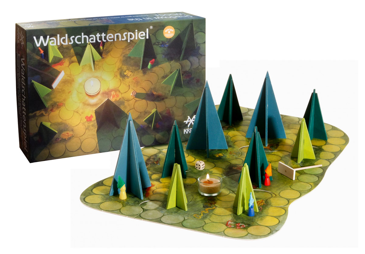 Shadows In The Woods Deluxe by Kraul, set up on its board