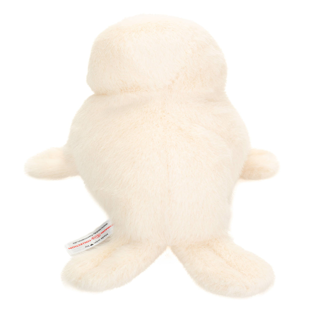 White plush toy on a white background