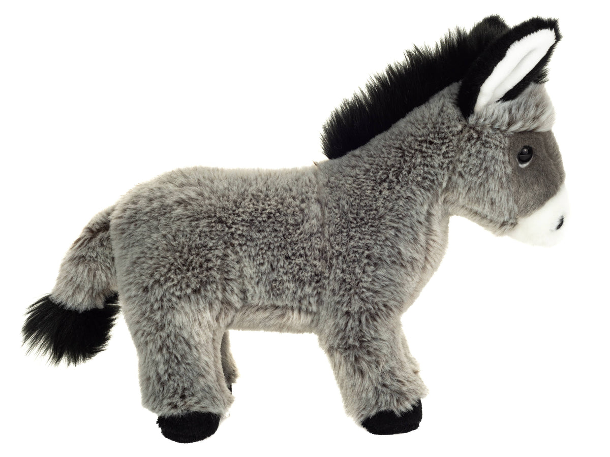 Donkey standing 27 cm - Plush toy - Stuffed animal
