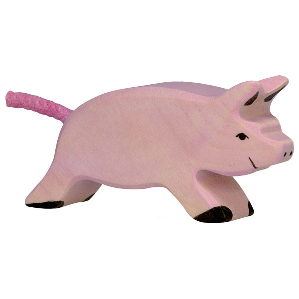 Piglet Running by Holztiger