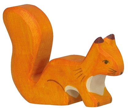Squirrel Standing (Orange) by Holztiger