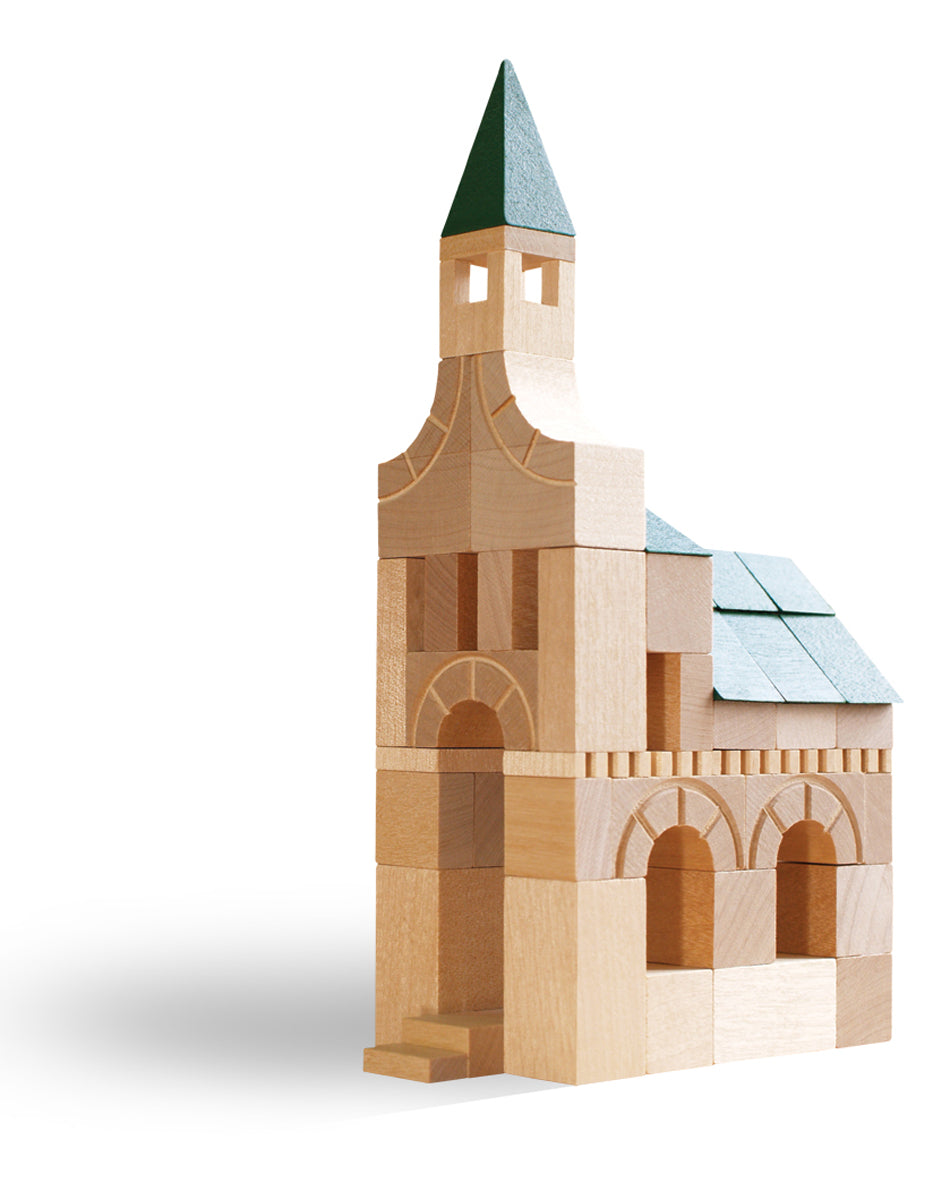 Architect 63 Parts Construction Set by VARIS, built as a tower
