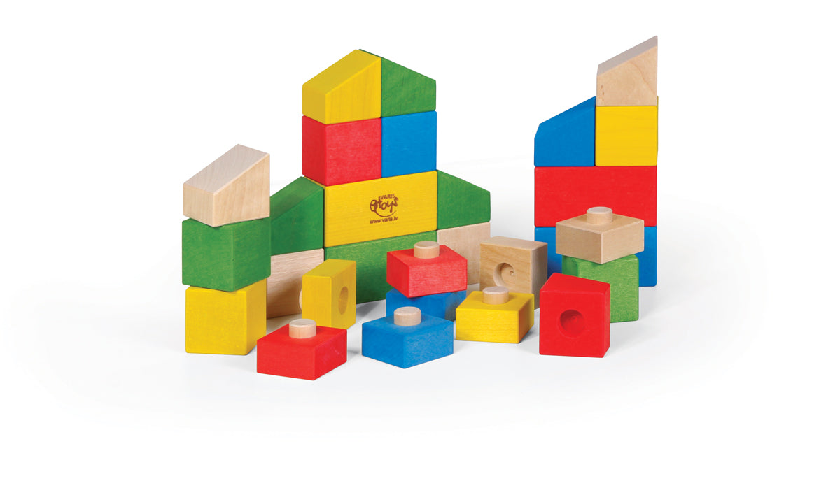 Stacking Blocks Vehicles 28 by VARIS, built as houses and towers