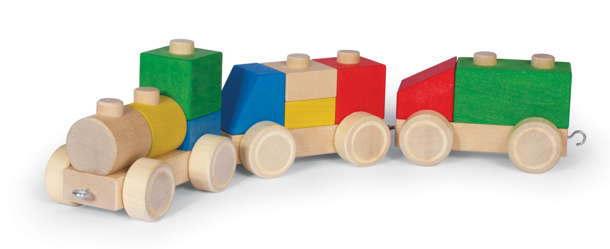 Stacking Blocks Vehicles 13 by VARIS, built as a train