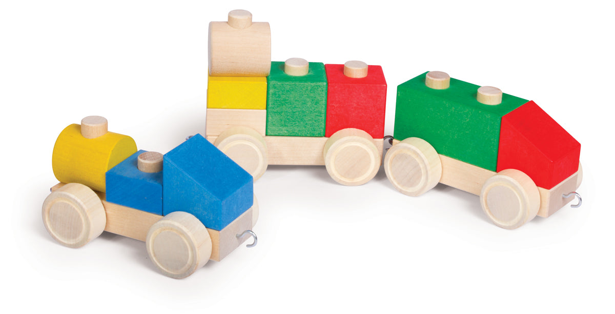 Stacking Blocks Vehicles 13 by VARIS, built as a train, another view