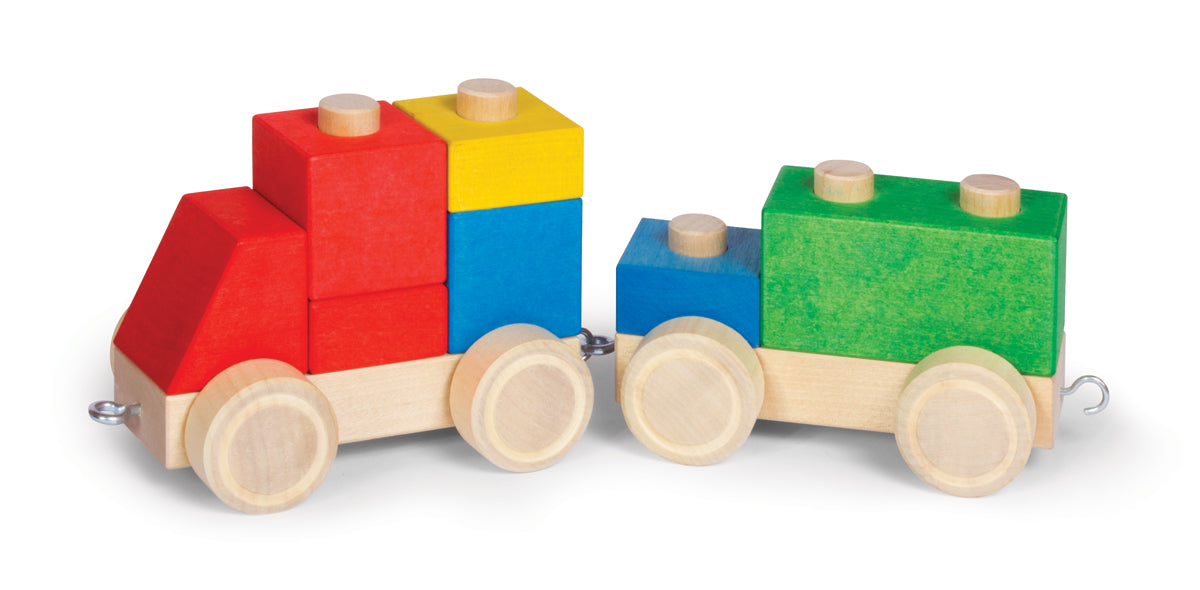 Stacking Blocks Vehicles 9 by VARIS, built as a truck and trailer