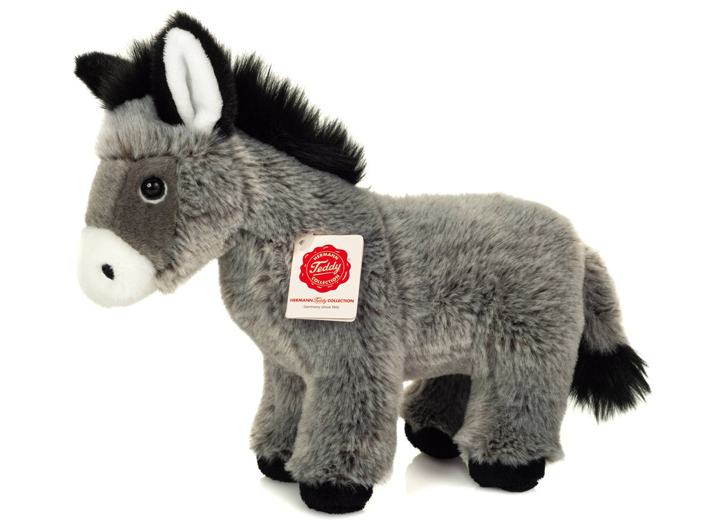 Donkey standing 27 cm - Plush toy - Stuffed animal